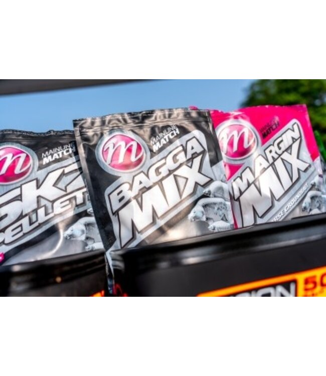 Mainline Bagga Mix Groundbait 1kg Dark, Green of Natural – Pelletrijk Lokvoer voor Vaste Hengel, Feeder, Method en Hybrid Feeder