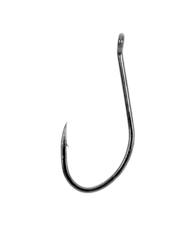 Preston Natural N-30 Eyed-Barbed – Ooghaak met Weerhaak, Medium Draad en Gebogen Punt voor Wormen, Mais en Band’ums