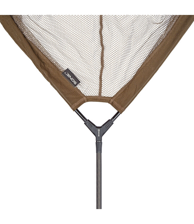 Sonik Xtractor+ Recon Net 42 inch – Épuisette Carpe Compacte 42 inch avec Bras Télescopiques, Manche 3 Brins jusqu’à 1.95m et Longueur de Transport de 76cm