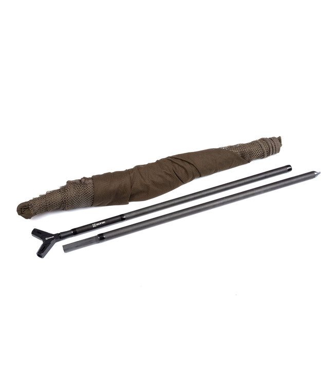 Sonik Xtractor+ Recon Net 42 inch – Épuisette Carpe Compacte 42 inch avec Bras Télescopiques, Manche 3 Brins jusqu’à 1.95m et Longueur de Transport de 76cm