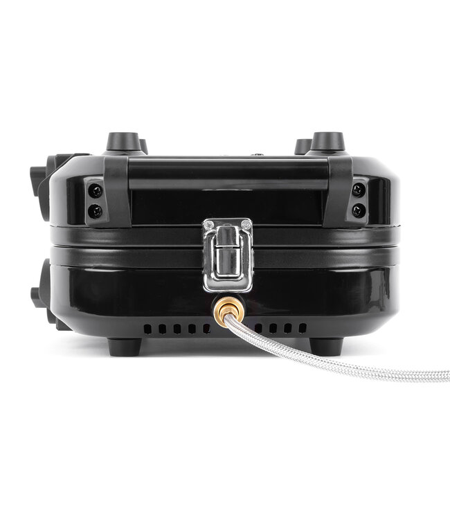 Sonik Sizzla 2 Burna Stove – Draagbaar 2-Pits Campingfornuis met Push-Button Ontsteking, Onafhankelijke Regelaars en Bakplaat