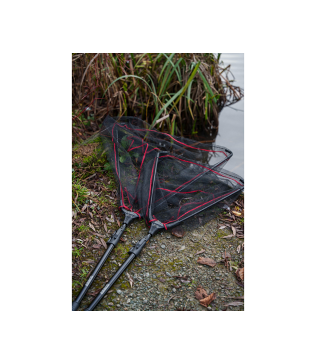 Zebco 1.50m Auto Net Tele 50cm of 70cm – Compact Driehoekig Schepnet met Telescopische Aluminium Steel en Visvriendelijke Mesh