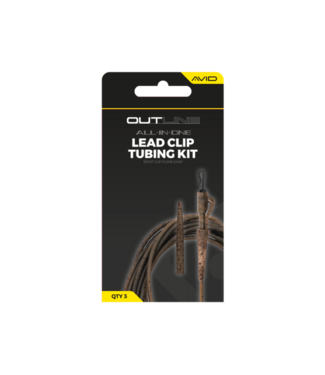 Avid Carp Outline Lead Clip Tubing Kit – Kit Lead Clip Complet pour 3 Cannes