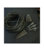 Avid Carp Outline Lead Clip Tubing Kit – All-in-One Lead Clip Tubing Kit mit Sinking Rig Tube, QC Clips, Tail Rubbers und Anti-Tangle Sleeves für 3 Ruten