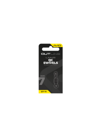 Avid Carp Outline Quick Change Swivels Size 7 – Émerillons QC pour Montages Leadclip et Inline