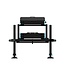Garbolino Sitzkiepe D36 Competition 800 Full Black – Modulare Wettkampf-Sitzkiepe mit 6 Schwarzen D36 Beinen, Spider-Chassis, AIRVENT Fächern und Verschiebbarem Fußbrett