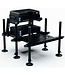 Garbolino Sitzkiepe D36 Competition 800 Full Black – Modulare Wettkampf-Sitzkiepe mit 6 Schwarzen D36 Beinen, Spider-Chassis, AIRVENT Fächern und Verschiebbarem Fußbrett