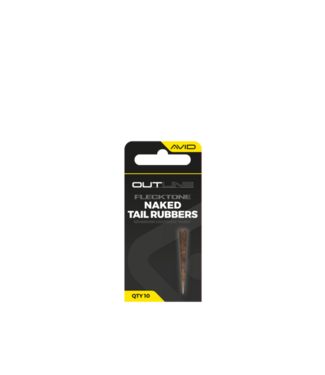Avid Carp Outline Flecktone Naked Rubbers – Camou Tail Rubbers voor Naked Mainlines
