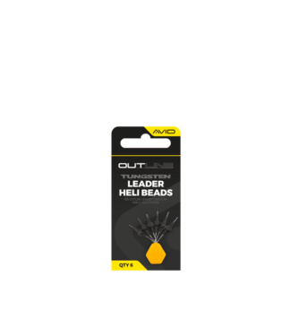 Avid Carp Outline Tungsten Leader Heli Beads – Perles et Manchons Tungstène pour Montages Helicopter