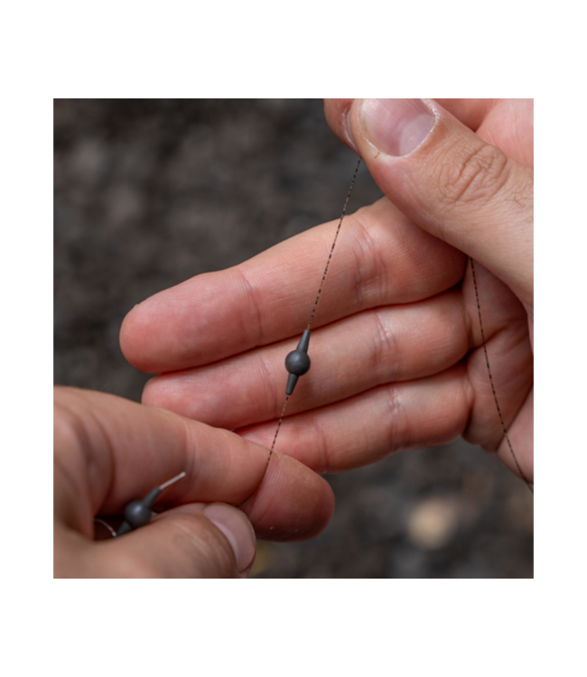 Avid Carp Outline Tungsten Naked Heli Beads – Perles et Manchons Tungstène Sécurisés pour Montages Naked Helicopter sur Ligne Principale