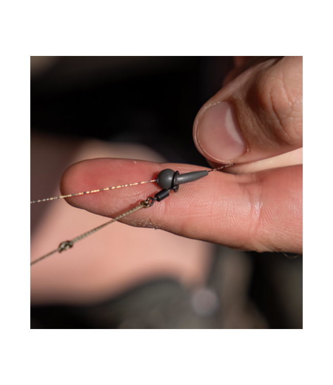 Avid Carp Outline Tungsten Naked Heli Beads – Perles et Manchons Tungstène Sécurisés pour Montages Naked Helicopter sur Ligne Principale