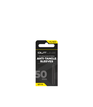Avid Carp Outline Tungsten Anti-Tangle Sleeves 50mm – Lange Tungsten Sleeves für QC Swivels