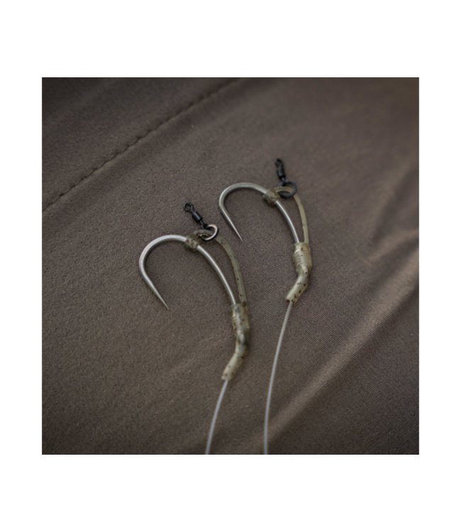Avid Carp Outline Flecktone D-Rig Kickers Standard – Kickers Camouflage Réutilisables pour D-Rigs Rapides sans Gaine Thermo