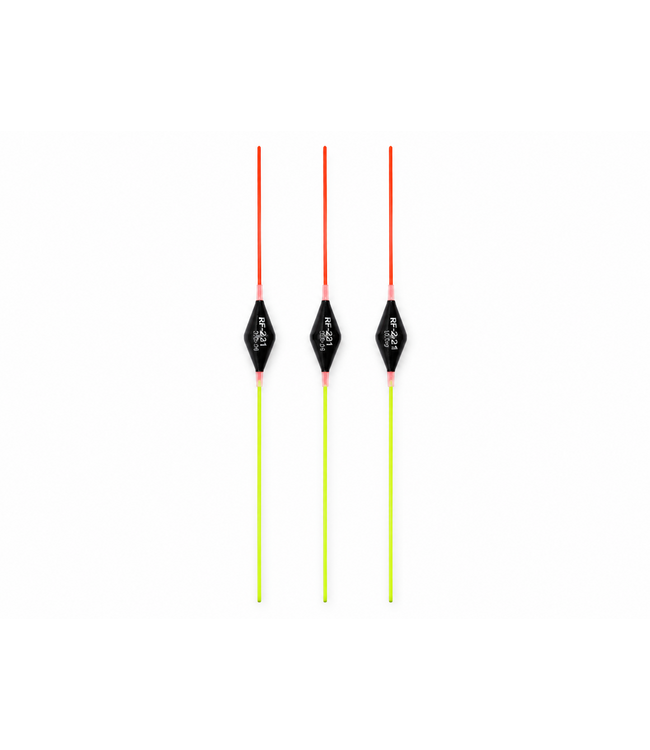 Reniers Fishing Pose RF Diamond Paste – Diamantförmige Balsa-Paste-Pose mit Wendbarer Rot/Gelber Antenne