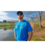 Preston Blue Breeze T-Shirt – Helles, strapazierfähiges Angelshirt mit komfortabler Passform und dezenter Markenoptik