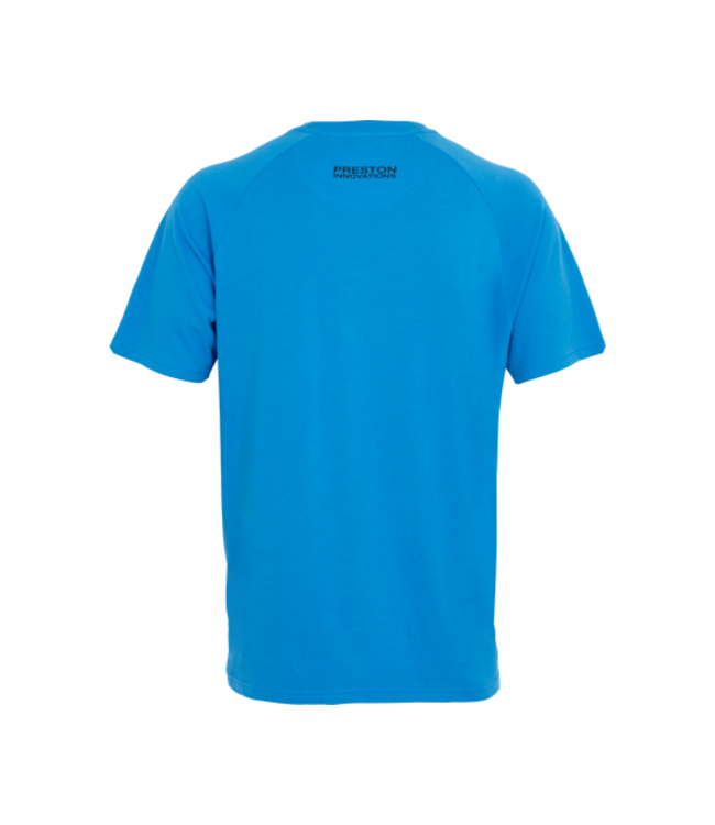Preston Blue Breeze T-Shirt – Helles, strapazierfähiges Angelshirt mit komfortabler Passform und dezenter Markenoptik