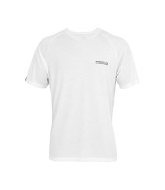 Preston White Reflect T-Shirt – Licht en Comfortabel Vissersshirt voor Warm Weer
