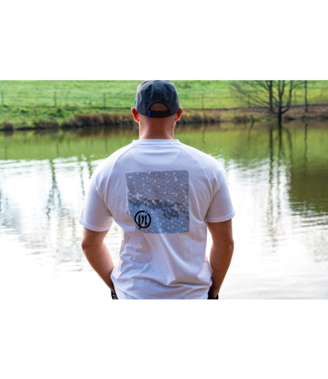 Preston White Reflect T-Shirt – Wit Warmte-Reflecterend Vissers T-Shirt met Lichtgewicht Slijtvast Materiaal