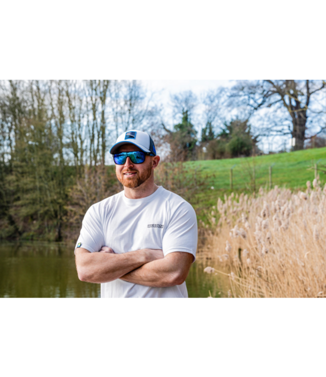 Preston White Reflect T-Shirt – T-Shirt de Pêche Blanc Réfléchissant la Chaleur en Matière Légère et Résistante