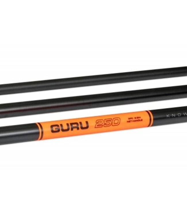 Guru Combo Compact Telescopic Landing Net 2.50m + 50cm Netz – Teleskopischer Kescherstab mit leichtem Aluminium-Kescherkopf