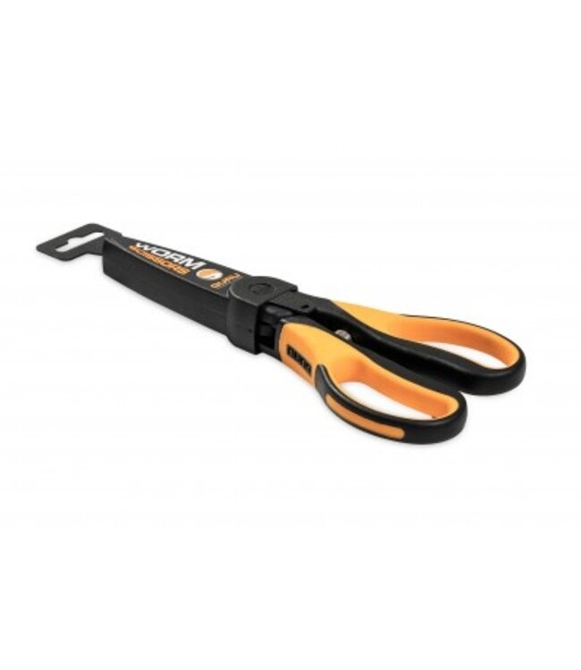 Guru Worm Scissors – Extra Scherpe Wormenschaar met Dubbele Gekartelde Bladen en Ergonomische Soft-Touch Grip