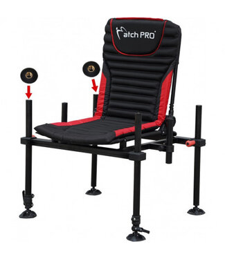 MatchPro Team MPRO Feeder Chair D36 – Stabiele Feederstoel met Aluminium Frame en D36 Poten