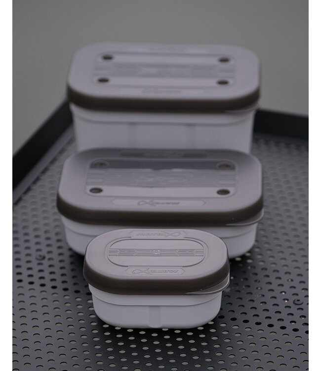 Matrix Mini Expander Tub 0.5 Pint – Kompakte rechteckige Köderbox mit luftdichtem Deckel für Expander Pellets und kleine Hakenköder
