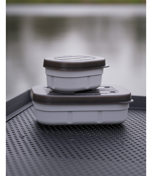 Matrix Mini Expander Tub 0.5 Pint – Kompakte rechteckige Köderbox mit luftdichtem Deckel für Expander Pellets und kleine Hakenköder