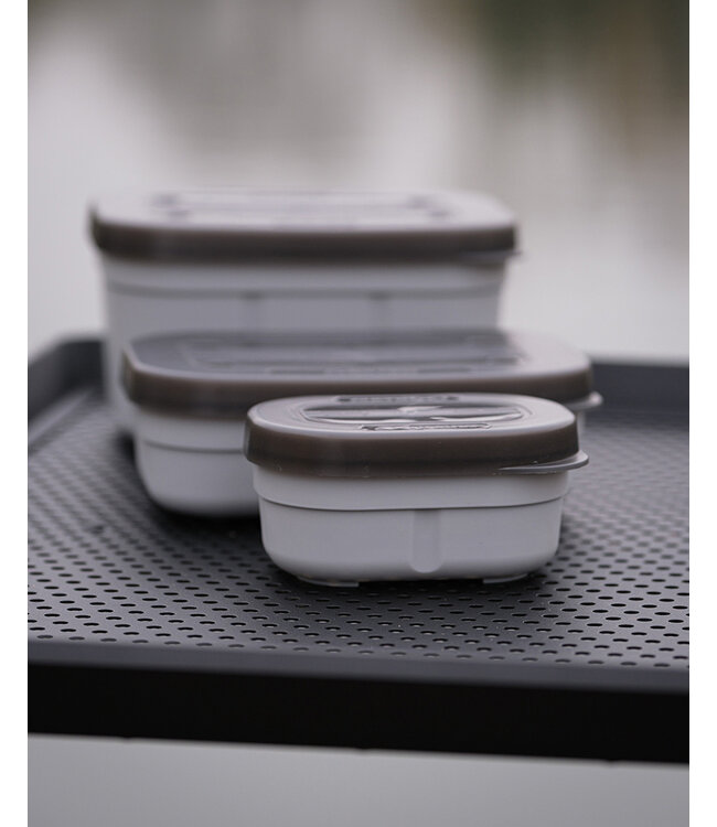 Matrix Mini Expander Tub 0.5 Pint – Kompakte rechteckige Köderbox mit luftdichtem Deckel für Expander Pellets und kleine Hakenköder