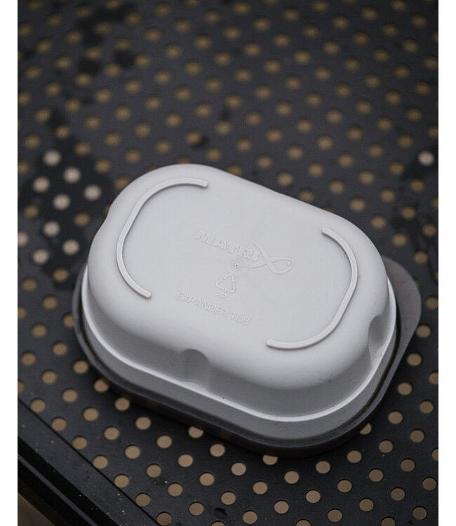 Matrix Mini Expander Tub 0.5 Pint – Kompakte rechteckige Köderbox mit luftdichtem Deckel für Expander Pellets und kleine Hakenköder