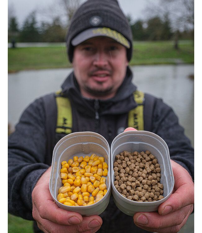 Matrix Mini Expander Tub 0.5 Pint – Kompakte rechteckige Köderbox mit luftdichtem Deckel für Expander Pellets und kleine Hakenköder