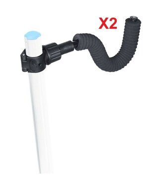 Garbolino Multigrip Open Compact Demi-Lune EVA Rutenauflage 2 Stück – Kompakte Auflage für D25/D36 Beine