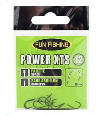 Fun Fishing XTS Spade-Barbless – Hameçons à Palette Sans Ardillon pour Carpodrome
