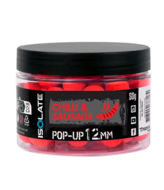 Shimano Isolate Pop-Up Chilli Sausage Fluo Red – Drijvende Rode Hookbaits voor Karper