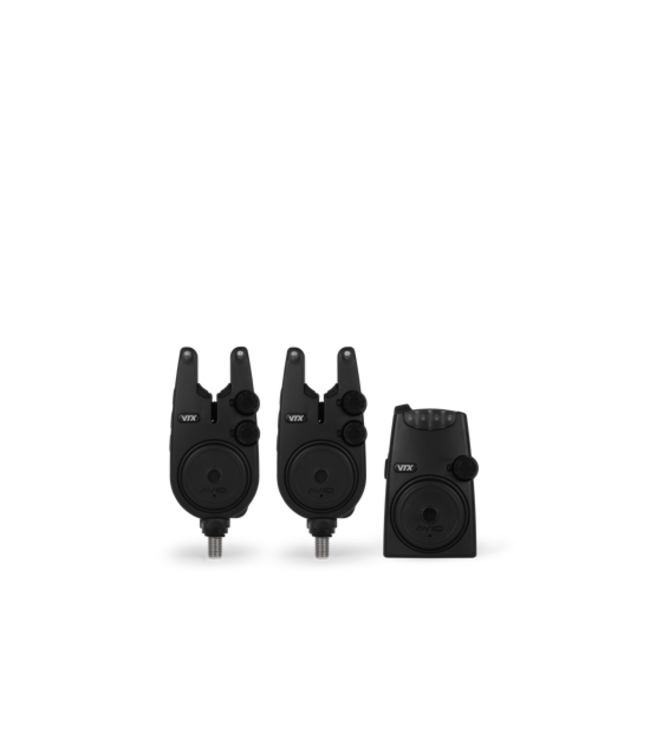 Avid Carp VTX Bite Alarm Set – Coffret Détecteurs Sans Fil avec Portée 150m, 8 Sensibilités, Anti-Theft Alert et Centrale