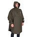 Fox Khaki Poncho One Size – Weiter wasserdichter Regenponcho mit verschweißten Nähten, Sturmklappen und Brusttasche