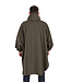 Fox Khaki Poncho One Size – Weiter wasserdichter Regenponcho mit verschweißten Nähten, Sturmklappen und Brusttasche
