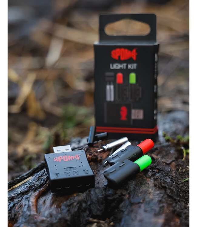 Fox Spomb Light – Lampe Spomb Amovible Rechargeable avec LED Rouge et Verte, Chargeur USB et Sleeves Silicone