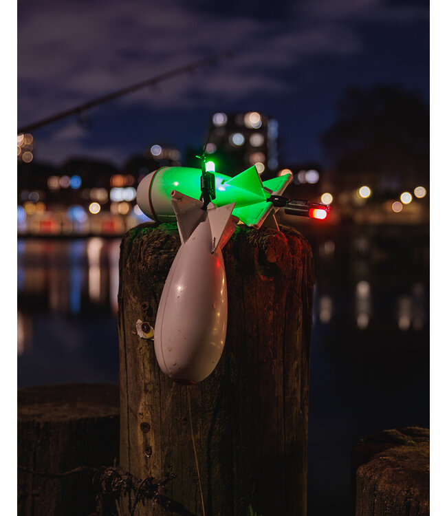 Fox Spomb Light – Lampe Spomb Amovible Rechargeable avec LED Rouge et Verte, Chargeur USB et Sleeves Silicone