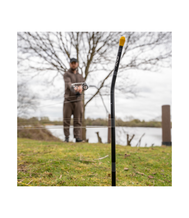 Avid Carp All-Terrain Yard Sticks – Distance Sticks Aluminium Anodisé avec Pointes Inox, T-Bar et Cordons de Mesure