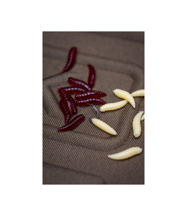 Korum Floating Grubs Imitation Maggots – Robuste schwimmende Kunstmaden für verschiedene Hakenköder-Präsentationen