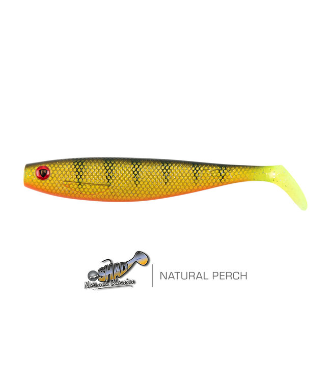 Fox Rage Pro Shad Natural Classic II 14cm – Realistische Softbait met Body Roll, Stabiele Staartactie en UV Natural Kleuren
