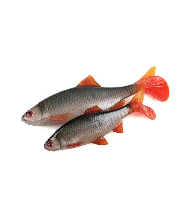 Fox Rage Ultra Natural Roach – Ultra Realistische Ongemonteerde Voorn Body met Paddle Tail voor Snoek, Snoekbaars en Baars