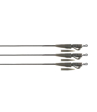 Fox dges Naturals 50lb Leadcore Lead Clip Leaders 3pcs – Kant-en-Klare Leadcore Leaders