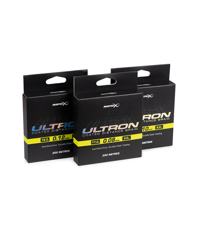 Matrix Ultron Coated Braid 200m – Gecoate 8 PE Microvezel Gevlochten Lijn met Anti-Pruik Coating en Nul Rek