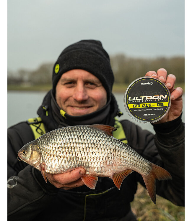 Matrix Ultron Coated Braid 200m – Gecoate 8 PE Microvezel Gevlochten Lijn met Anti-Pruik Coating en Nul Rek