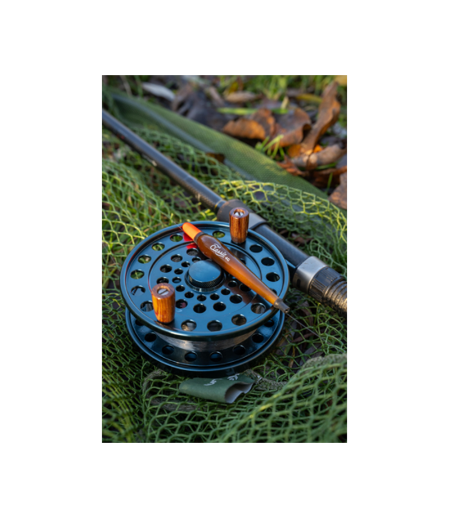 Korum Classic Centrepin 4.0 NMB – Moulinet Centrepin 4 Inch avec 2 Nippon Miniature Bearings et Poignées Style Rosewood