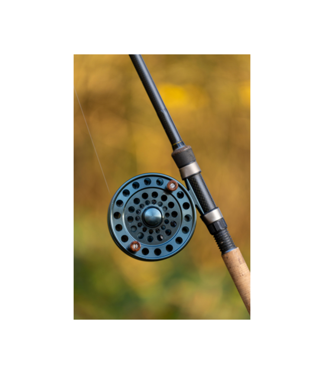 Korum Classic Centrepin 4.0 NMB – Moulinet Centrepin 4 Inch avec 2 Nippon Miniature Bearings et Poignées Style Rosewood
