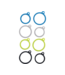 Preston Large Rig Hook Ups – Supports de Ligne pour Top Kit ou 3e Élément avec Moins de Tension et Protection UV