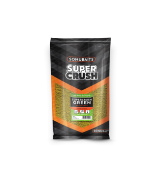 Sonubaits Super Crush Green Groundbait 2kg – Amorce Verte Fine pour Brèmes, F1 et Method Feeder